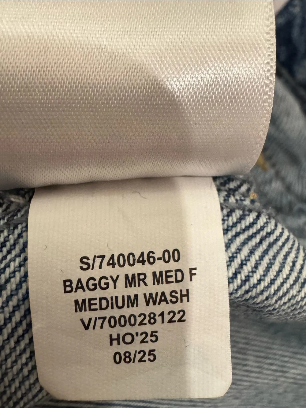 GAP Baggy Mid Rise Wide-Leg Sailor style Denim Jeans in Light Blue, Size 4P/27 - Picture 5 of 7